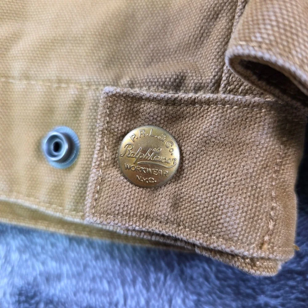 Ralph Lauren Polo Country Corduroy Collar Detroit Canvas Jacket Kids M 10-12